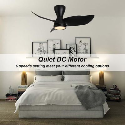 Elegante ventilatore di soffitto a motore a corrente continua da 36 pollici con controllo intelligente e Alexa / Google Assistant compatibile