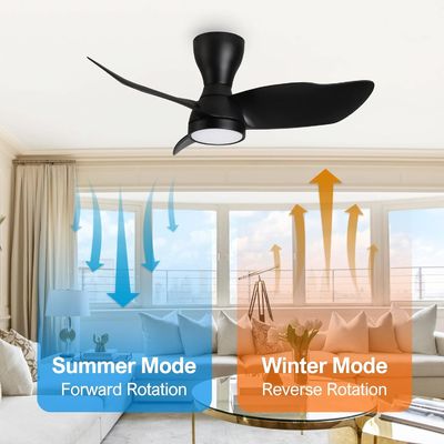 Elegante ventilatore di soffitto a motore a corrente continua da 36 pollici con controllo intelligente e Alexa / Google Assistant compatibile