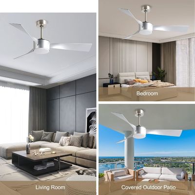 52 pollici di moda ventilatore di soffitto in argento con telecomando