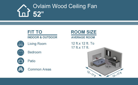 Ventilatore da soffitto bianco nero oro 52 con motore a corrente continua a 6 velocità