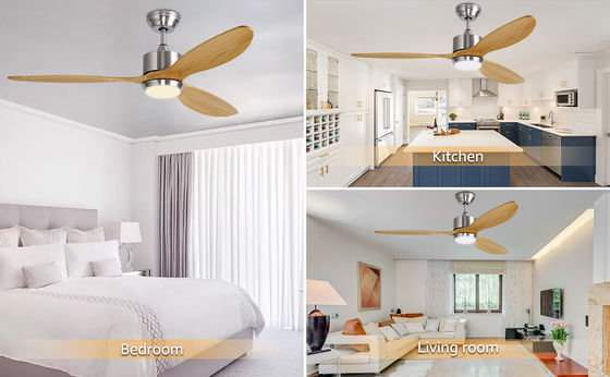 Ventilatore da soffitto bianco nero oro 52 con motore a corrente continua a 6 velocità