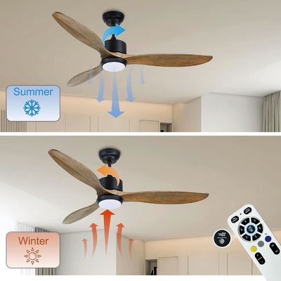 Ventilatore moderno da 52 pollici con luce per 12 piedi * 12 piedi a 17 piedi * 17 piedi
