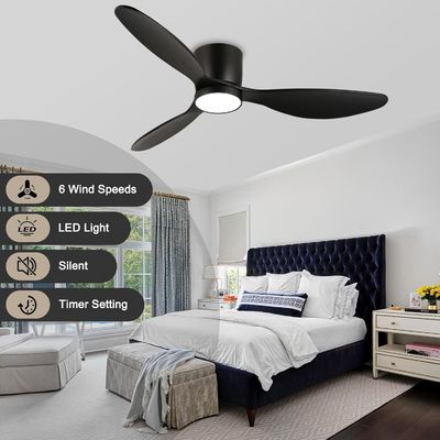 Ventilatore di soffitto bianco nero oro 52 con funzione di risparmio energetico