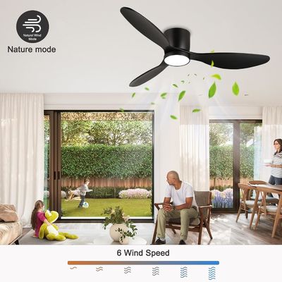 Ventilatore di soffitto bianco nero oro 52 con funzione di risparmio energetico