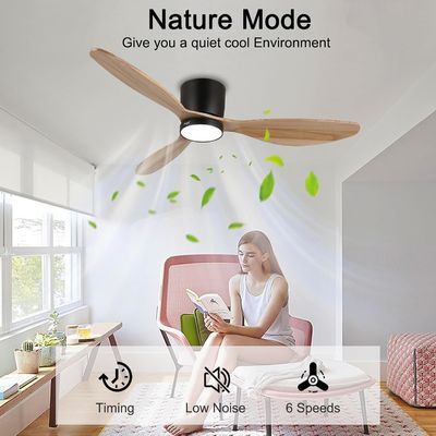 Illuminazione a ventilatore da soffitto da 52 pollici con funzione di risparmio energetico