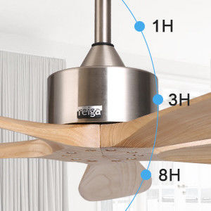 Ventilatore di soffitto intelligente con luce silenziosa e risparmio energetico Scelta a 6 velocità Compatibile con Alexa / Google Home
