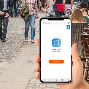Ventilatore di soffitto intelligente con luce silenziosa e risparmio energetico Scelta a 6 velocità Compatibile con Alexa / Google Home