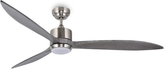 Ventilatore di soffitto silenzioso a motore a corrente continua con controllo APP intelligente luce LED dimmabile a 3 colori e 6 velocità di scelta