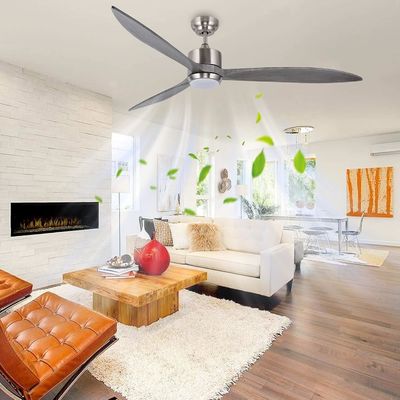 Ventilatore di soffitto silenzioso a motore a corrente continua con controllo APP intelligente luce LED dimmabile a 3 colori e 6 velocità di scelta