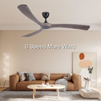 Ventilatore di soffitto intelligente a 6 velocità con luce controllata da Alexa