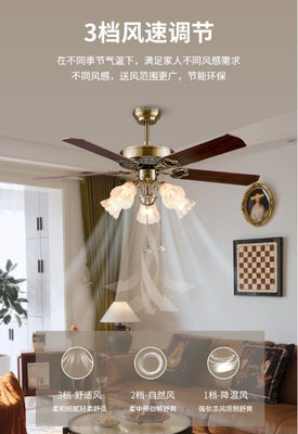 Moderno risparmio energetico DC silenzioso motore soffitto ventola luce con Alexa Google Home Smart Life 6 scelta di velocità