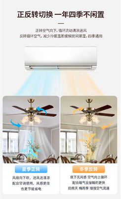 Moderno risparmio energetico DC silenzioso motore soffitto ventola luce con Alexa Google Home Smart Life 6 scelta di velocità