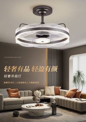 Luce ventilatore di soffitto intelligente con 6 velocità e 3 modalità di luce
