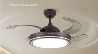 Ventilatore di soffitto Wi-Fi intelligente con luce e motore DC