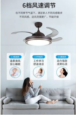 Ventilatore di soffitto Wi-Fi intelligente con luce e motore DC
