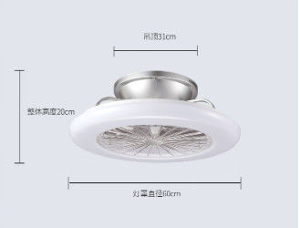 Ventilatore di soffitto ABS a 3 velocità con illuminazioni